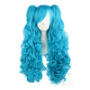 Big wave wig set double ponytail