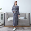 Couple Fattening And Lengthening Flannel Bathrobe