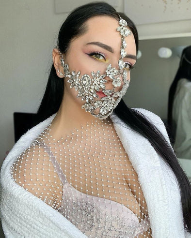 Strass Maske