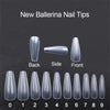 500 tablets of transparent natural color ballet fake nails