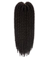 22 Twist Spring Tube geflochtene schwarze afrikanische Perücke Hersteller verkaufen Dirty Braid