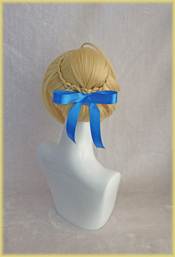 Cosplay wig with long sideburns