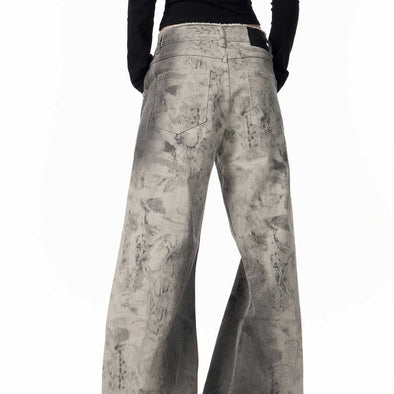 High Street Jeans mit Distressed-Print für Damen