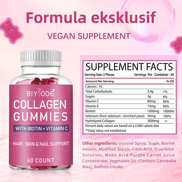 Biotin-Kollagen-Aufhellungsgummibärchen