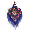 Ethnic Style Tassel Flowers Printed Scarf Embroidered Shawl