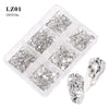 Nail Art Flaches Strass-Set Strasssteine ​​in verschiedenen Farben