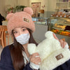 Korean Style Cute Bear All-match Teddy Plush Hat