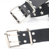 Women's Fashion All-match Casual Star Double Row Air Hole Belt