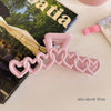 Love Heart-shaped Hairpin Female Shark Clips Hairpin Headwear