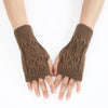 Knitted Half Gloves Female Cute Winter Open Finger Half Finger Student Male And Female Couple Wool