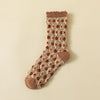 Langstapelige Baumwollsocken Herbst- und Winterdruck