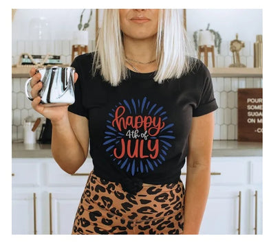 Happy 4th Of July T-shirt, American Shirt, Independence Day Tee, Usa Shirt, Gift For Usa Mama, Memorial Day Shirt, Gift For Her