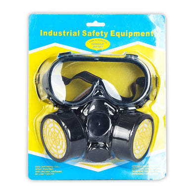 Gas mask head-mounted dust respirator