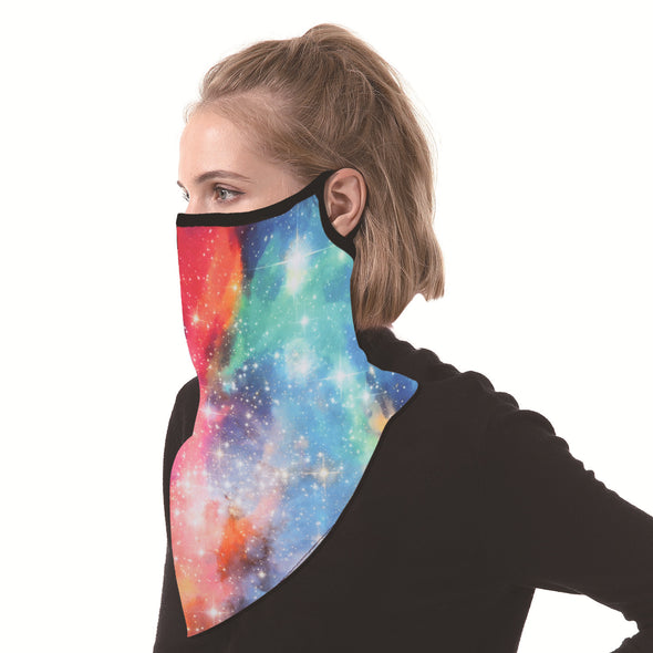 Outdoor Riding Ear Digital Printing Triangle Scarf