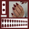 Women's Flame Red Simple Wear Nail Patch