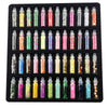 DIY 48 color glass bottle glitter sequin manicure jewelry