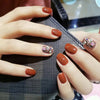 Nail Patch Fake Nail Removable Nail Piece Strawberry Flow Heart Butterfly Wear Finished Short Style