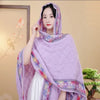 Casual Versatile Personality Border Dark Pattern Shawl Scarf