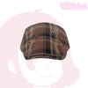 Retro Plaid Face-looking Little Newsboy Hat