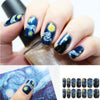 14pcs Nail Sticker Glitter Starry Sky