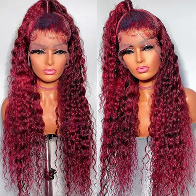 Women's Fashion Front Lace Long Curls Wig Chemical Fiber Head Cover