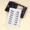 Накладні вії Cat Eye Wispy Faux Mink Lashes Natural Look, 10mm, 3D Vegan 7 Pairs Full Strip Clear Band (BO22-2) 