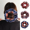 New Retro Printed Large Intestine Hair Tie For Women Highly Elastic Large Intestinal Ponytail Hair Ropes Headwear