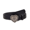 Metal Heart Snap Vintage Women's Belt