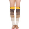 Multi-colored Stripe Long Wool Keep Warm Foot Sock Knee Cover