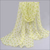 Polka Dot Scarf Bright Red Scarf Polka Dot Thin Chiffon Sunscreen Shawl