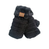 European And American Wool Knitted Turn-over Labeling Touch Screen Gloves