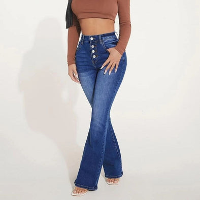 Skinny-Jeans mit Stretch-Anteil und hoher Taille