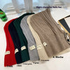 Knitted Thick Drawstring Hat Solid Color