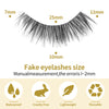 Накладні вії Cat Eye Wispy Faux Mink Lashes Natural Look, 10mm, 3D Vegan 7 Pairs Full Strip Clear Band (BO22-2) 