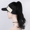 Big Wave Black Baseball Hat Wig Female One-piece Stall Supply Net Red Long Wig