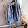 Ethnic Style Cashmere-like Embroidery Tassel Scarf