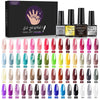 60 Colors Nail Art Functional Adhesive Set Removable