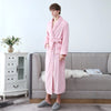 Couple Fattening And Lengthening Flannel Bathrobe