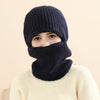 Thickened warm knitted woolen hat