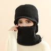 Thickened warm knitted woolen hat