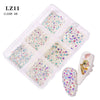 Nail Art Flat Rhinestone Set Mixed Color Rhinestones