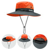 Bucket Hat Damen Sommer Outdoor Sonnenhut Sichtbarer Pferdeschwanz Sonnenhut Sonnenschutzhut