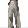 Women's High Street Distressed Printed Jeans