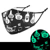 Halloween Tricky Party Three Layer Washable Cloth Mask 3D Luminous Printing