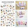 Foreign trade of ultra-thin tropical bird animal Manicure gummed stickers nail stickers Manicure adornment R117-124 explosion models