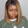 12 Inch Short Gradient Honey Blonde Wig