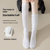 Autumn And Winter Thickening Women's Bunching Socks Fleece-lined Warm Stockings Half Pile