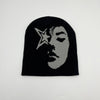 European And American Jacquard Portrait Series Brimless Knitted Hat