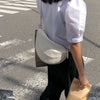 Casual Crescent Shaped Dumpling Bag Soft Skin One Shoulder