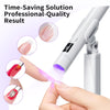 Handheld Portable Manicure Word Bracket Stickers Wear Nail Tip Heating Lamp